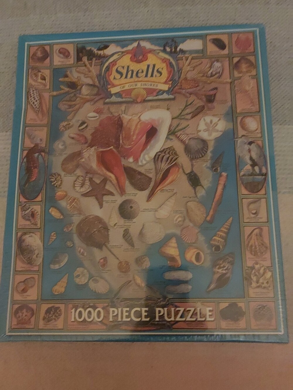 1000 Piece White Mountain Shells of our Shores Puzzle, New In Box